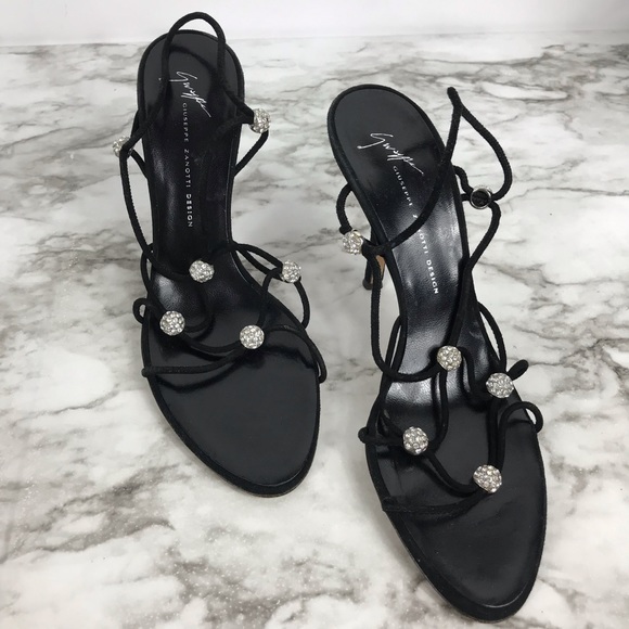 Giuseppe Zanotti Shoes - Giuseppe Zanotti High Heeled Mule Crystal Sandals